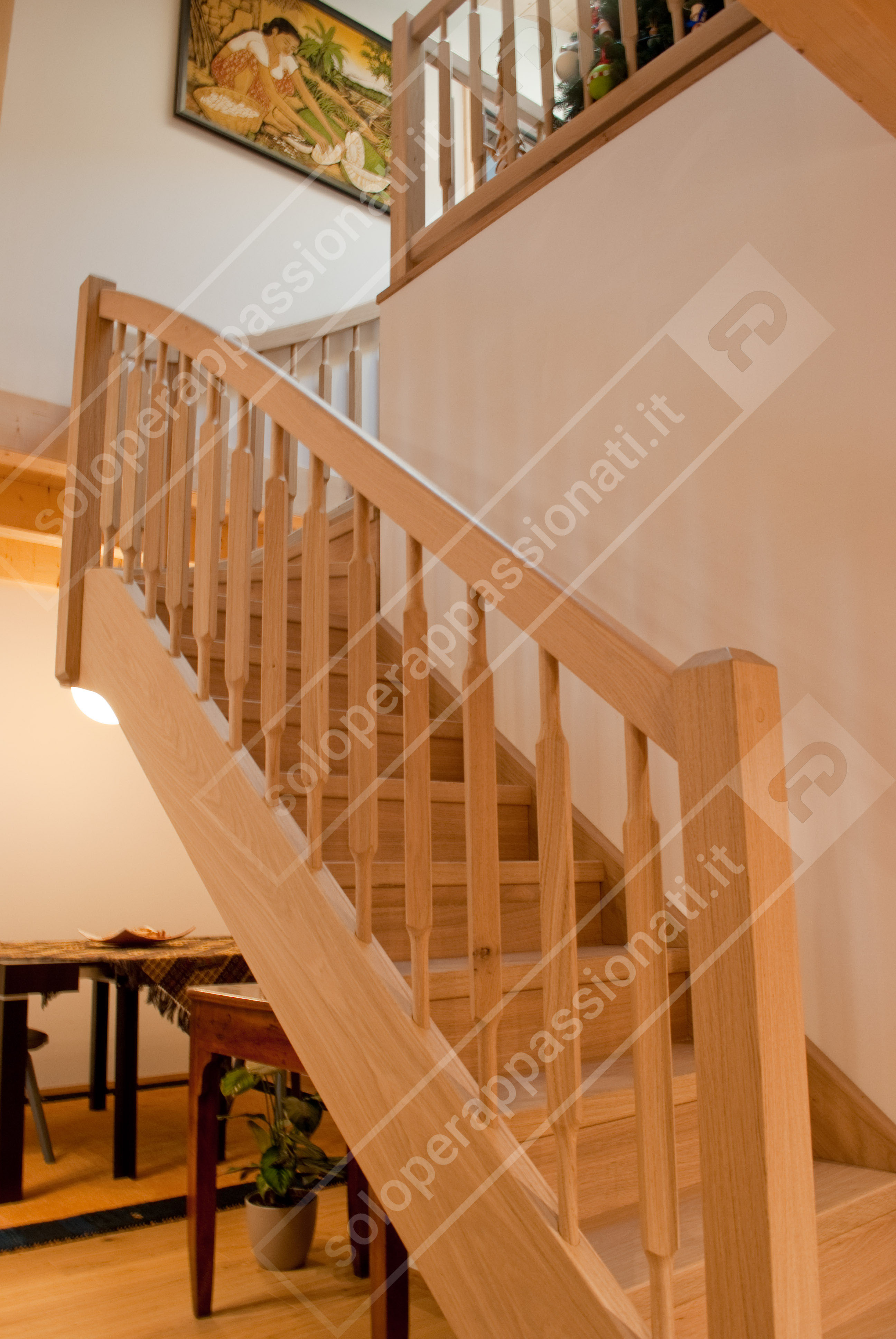 scala con gradini a ventaglio